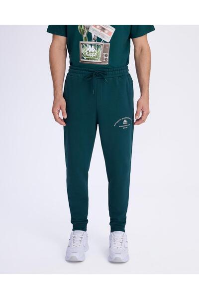 Kappa Authentic Franz Pant Erkek Petrol Yeşili Regular Fit Eşofman Altı