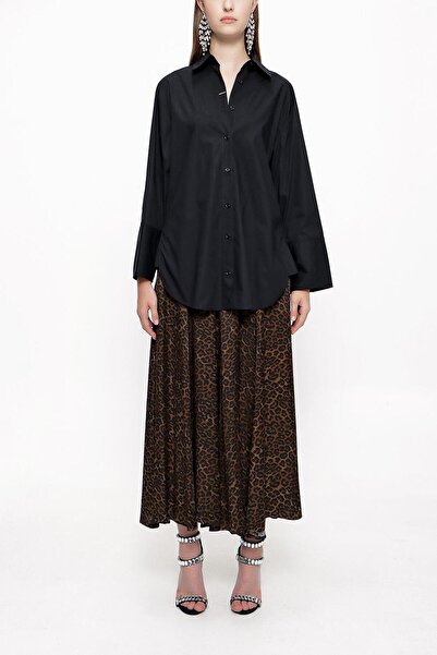 SOCIETA Siyah Bol kesim gömlek 10810