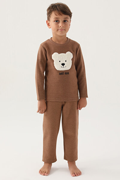 Rolypoly Boy's Brown Pajama Set