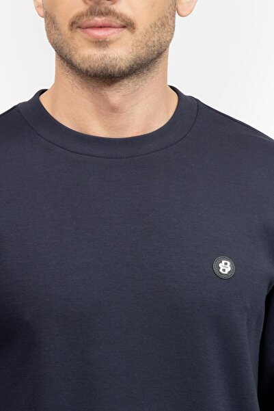 BOSS Erkek Bisiklet Yaka Sweatshirt