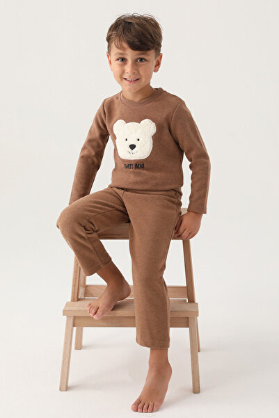Rolypoly Boy's Brown Pajama Set