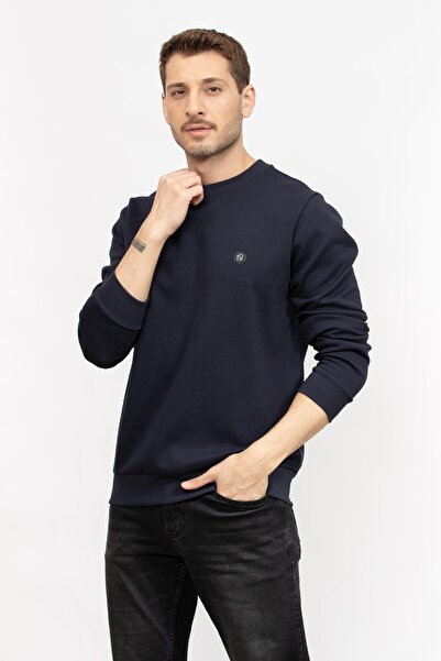 BOSS Erkek Bisiklet Yaka Sweatshirt