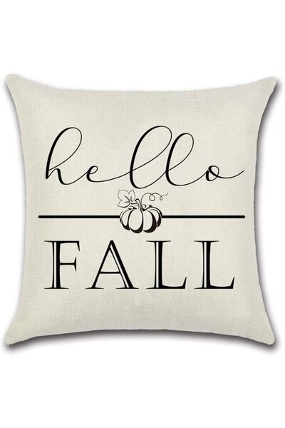 ohok Set of 4 Decorative Cushion Covers 45x45 cm Autumn Series (Style C)