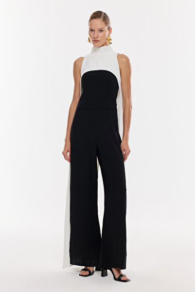 NAGRADA Siyah-Beyaz Renk Bloklu Tulum