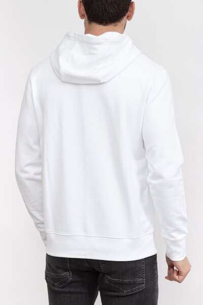 BOSS Erkek Uzun kollu Günlük Kullanım Normal kesim Beyaz Sweatshirt 50499925-100