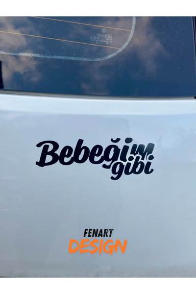Nenya Bebeğim Gibi JDM Araba Motosiklet Cam Etiket Sticker 17x6 CM