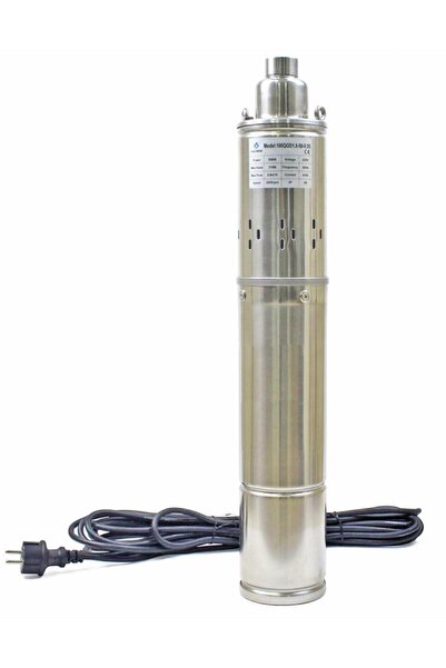 Kampa 4 inch 100 mm Dış Çap Derin Kuyu Dalgıç Pompa 10 Metre Kablolu 550 Watt 115 mss 2.8 m³/h