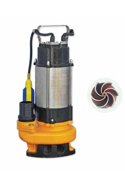 Water Sound V750F Kirli Su Aktarma, Vortex Fanlı Drenaj Dalgıç Pompa 11 mt. Y...