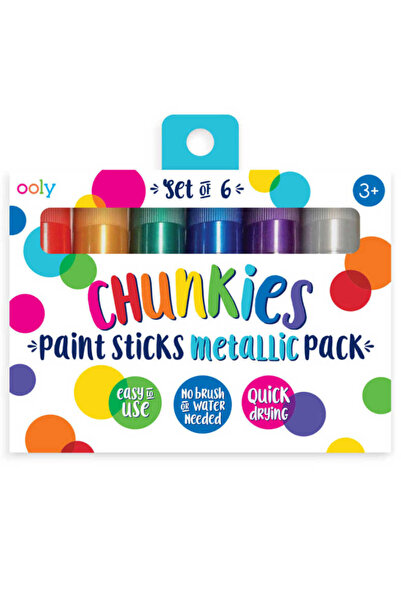 Ooly Chunkies Pastel Boya 6’lı Metalik Renkler 126-015