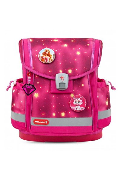 Belmil Pink Star Ortopedik Mıknatıslı Okul Çantası 405- 78AG