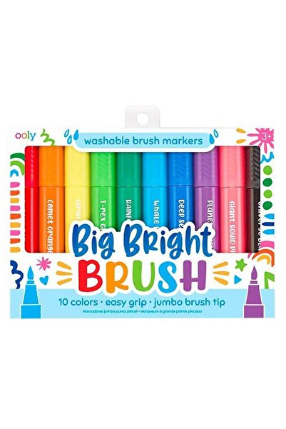 Ooly Big Bright Fırça Uçlu 10’lu Keçeli Kalem 130-090