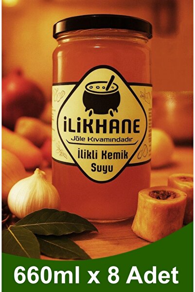 İLİKHANE Dana ilikli Kemik Suyu 660 ml X 8 Adet
