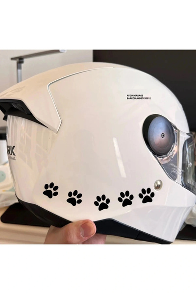 Genel Markalar Kedi Patisi Motorsiklet, Laptop, Kask, Araba Sticker 8'li Uyumlu