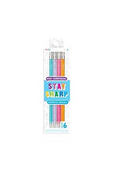 Ooly Stay Sharp Takmalı 6lı Kurşun Kalem Seti 128-44