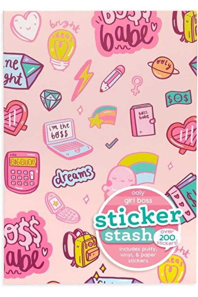 Ooly Autocolant Stash Çıkartma Seti - Girl Boss 120-054