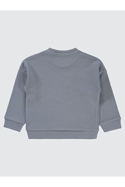 Civil Boys Beli Üçgen Armalı 2-5 Yaş Sweatshirt - Mavi2-3 Yaş