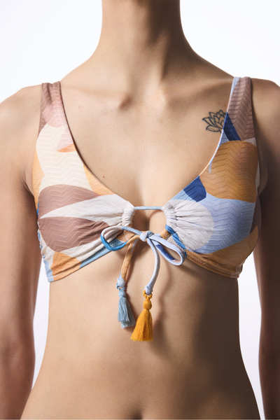 Penti Misty Hot Ethnic Pattern Beaded Bikini Top