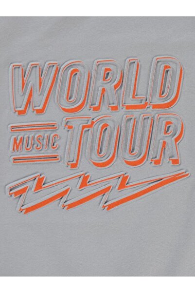 Civil Boys World Baskılı 2-5 Yaş Sweatshirt - Gri2-3 Yaş