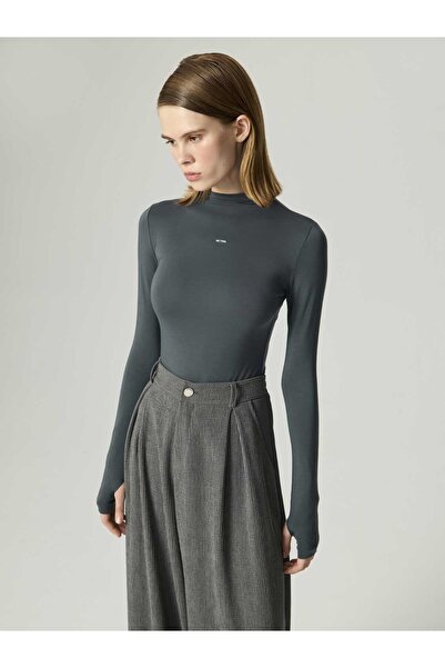 Nocturne Dik Yaka Logolu Body