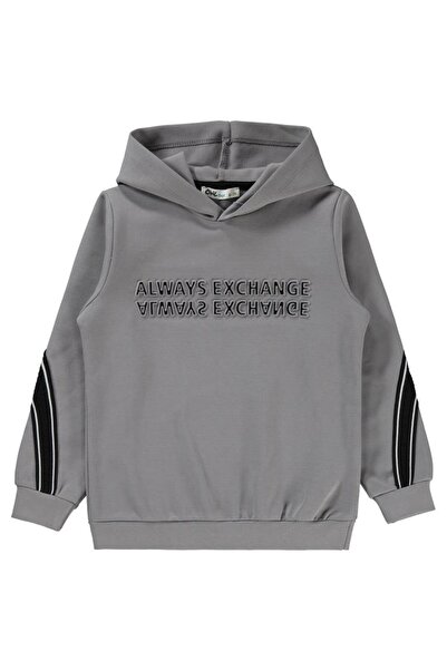 Civil Boys Always Change Printed 6-9 Years Old Sweatshirt - Gray 9-10 Years Old