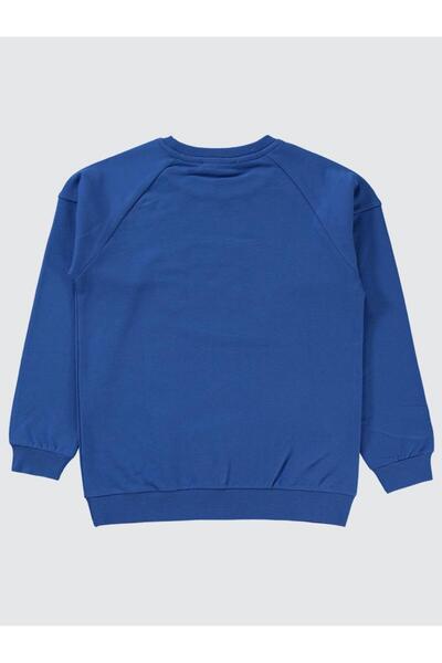 Civil Girls Civil Boys Brokoklyn Nakışlı 10-13 Yaş Sweatshirt - Mavi 10-11 Yaş