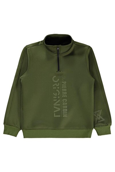 Pierre Cardin Original Baskılı 10-12 Yaş Sweatshirt - Haki10-11 Yaş