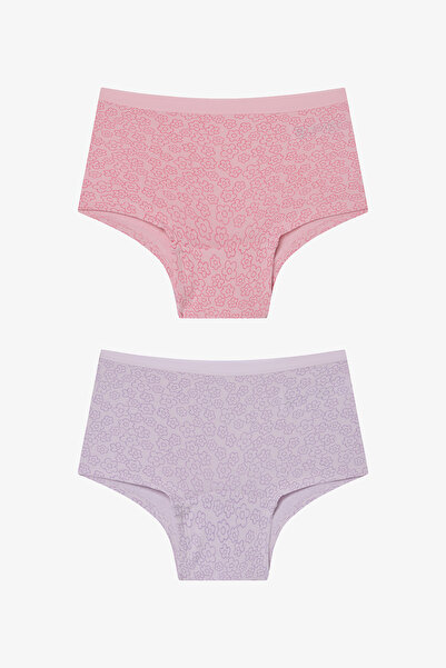 Penti Kız Çocuk Floral Çok Renkli 2li Boxer