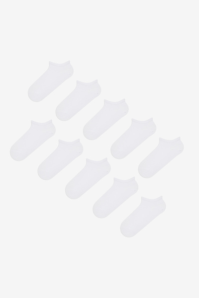 Penti Basic White 10 Booties Socken