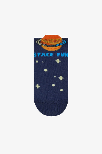 Penti Erkek Çocuk Space Fun Çok Renkli 3lü Patik Çorap