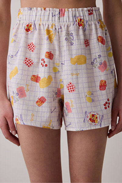 Penti Bon Vivant Çok Renkli Şort Pijama Altı