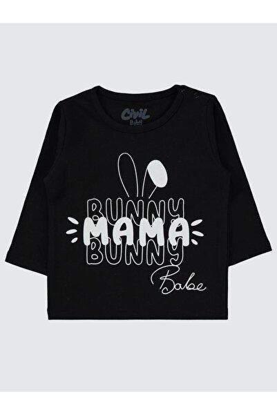 Civil Baby Bunny Printed 6-18 Months Sweatshirt - Black6-9 Months