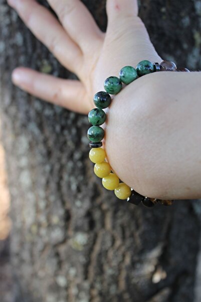 takıdükkanım Yay Burcu Kaplan Gözü Aventurin Kan Taşı Peridot (ZEBERCET) Çero...