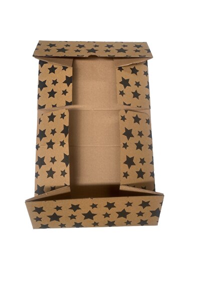 KOLİJET 50 adet E Ticaret Karton Kargo Kutusu 26x12,5x7,5 - 0,81 Desi YILDIZ