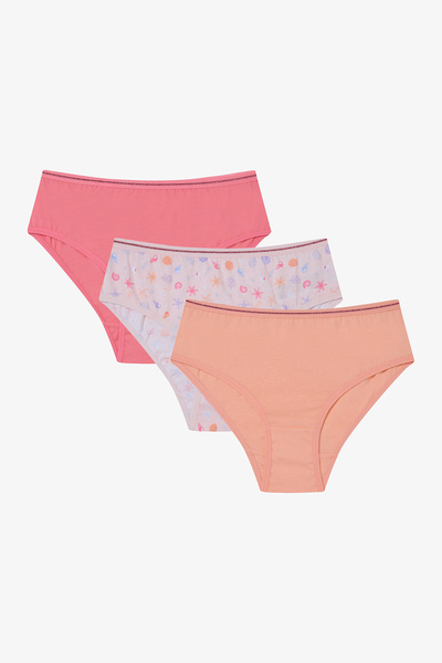 Penti Girl's Shelly Multicolored 3-Piece Slip Panties