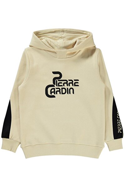 Pierre Cardin Baskılı 10-12 Yaş Sweatshirt - Bej10-11 Yaş