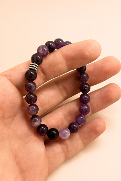 grs oyuncak Doğal Taş Ametist Bileklik 1 Adet