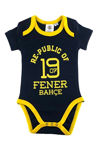 Fenerbahçe Unisex Baby Bodysuit - Original Licensed, Short Sleeve, Bodysuit