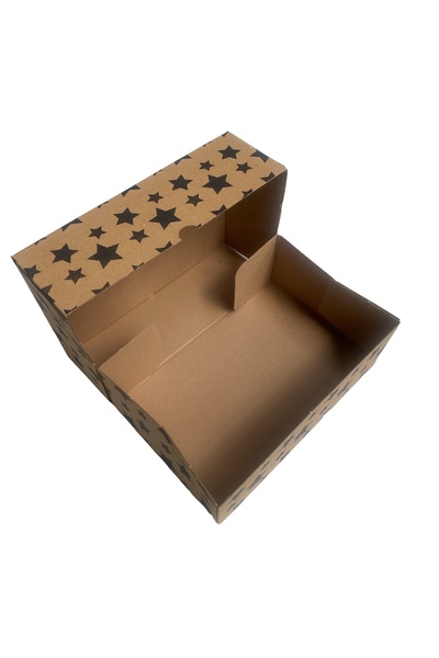 KOLİJET 50 adet E Ticaret Karton Kargo Kutusu 26x12,5x7,5 - 0,81 Desi YILDIZ