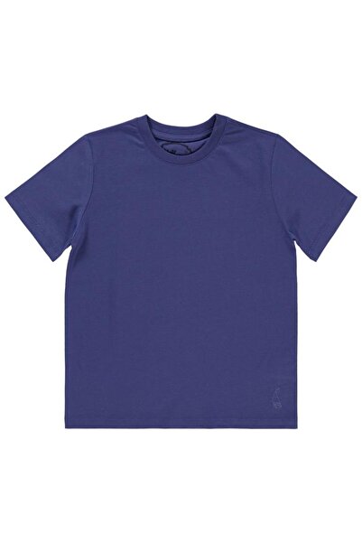 Civil Boys Yelken Nakışlı 6-9 Yaş Tişört - Lila 9-10 Yaş