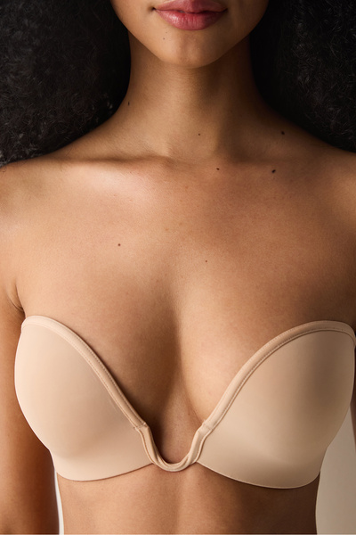 Penti Push Up Wireless U Wire Deep Bej Dekolte Sütyen