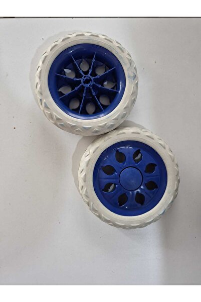 market trolley wheel not ONLY WHEEL trolley for sale 1 pair in blue white