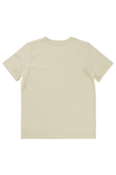 Civil Boys Sailboat Embroidered T-Shirt for Ages 10-13 - Ivory 11-12 Years Old