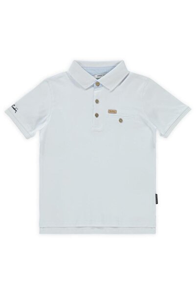 Pierre Cardin تي شيرت لاكوس للأعمار من 10 إلى 12 سنة - أبيض