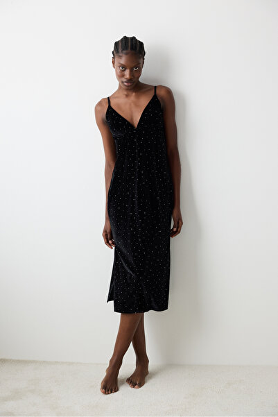 Penti Party Velvet Black Dress