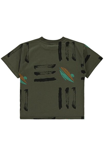 Civil Boys تي شيرت للأولاد 6-9 سنوات كاكي