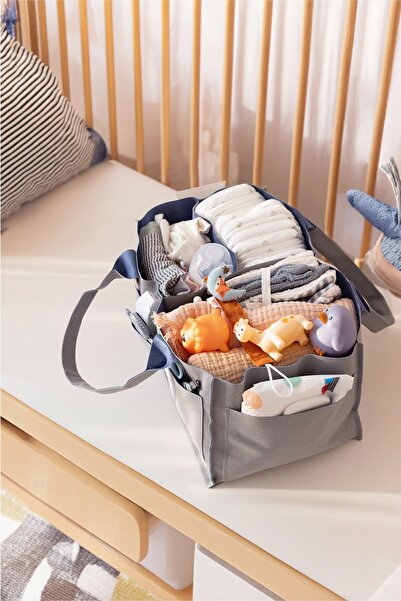 HAMUR Mother Baby Care Bag m - Newborn Changing Organizer Organizer - Lamitela Gray