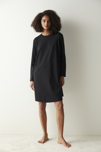 Penti Pregnant Black T-Shirt Pajama Top