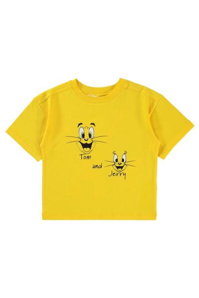 Tom and Jerry Štampano Majica za decu 2-5 godina - Žuta 5-6 godina