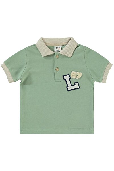Civil Baby Letter Embroidered 6-18 Months T-Shirt - Green 12-18 Months