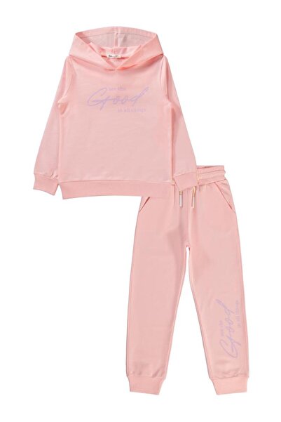 Civil Girls Basic 2-Piece Tracksuit Set for Ages 6-9 - Powder8-9 Years